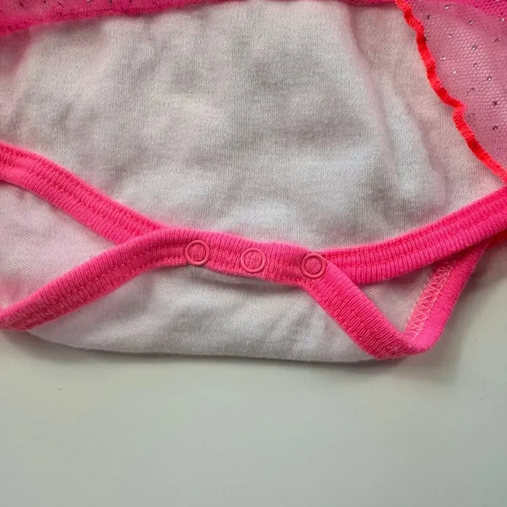 Baby Girls Pink Tutu Love Onesie Bodysuit 6-9 Months